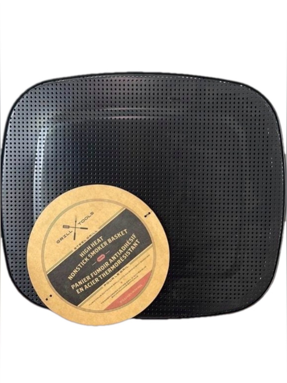 Williams Sonoma High Heat Nonstick Smoker Basket BBQ Grill Pan Steel 15”x13” New